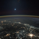 Venus as seen from the International Space Station in 2015.